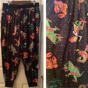 RICK And MORTY Monster Alien 👽 Cartoon Print Jogger Pajama Pants